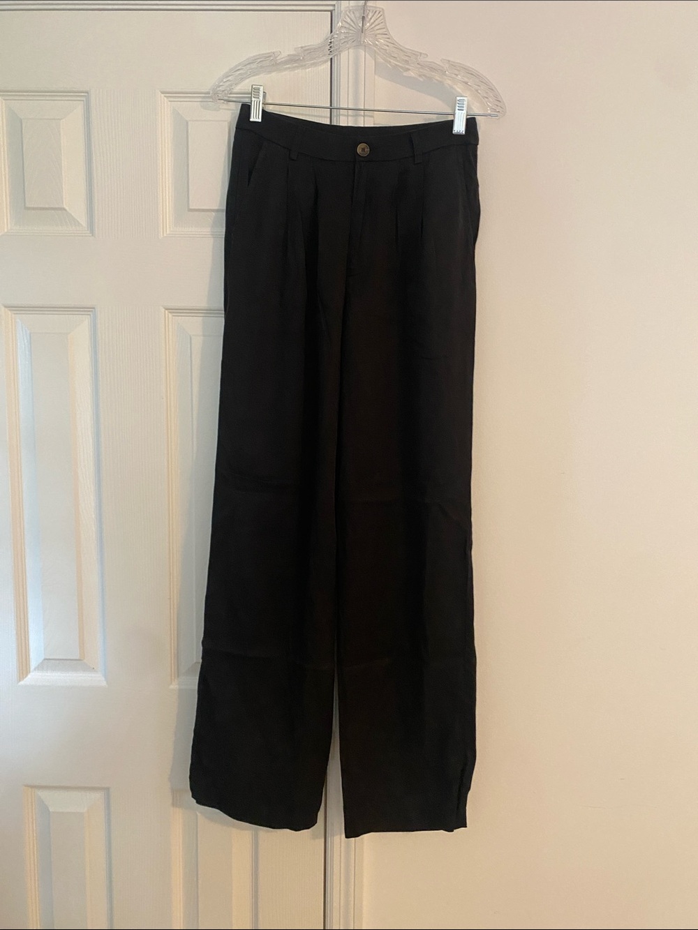 Forever 21 Black Wide-Leg Dress Trousers